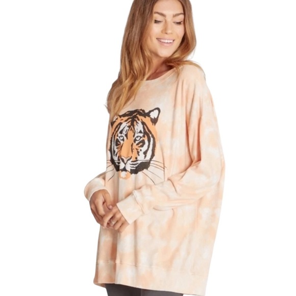 Wildfox La Tigre Roadtrip Tie Dye Sweatshirt Size S - Picture 4 of 10